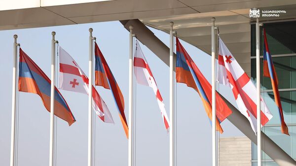 Հայաստանի ու Վրաստանի դրոշները - Sputnik Արմենիա