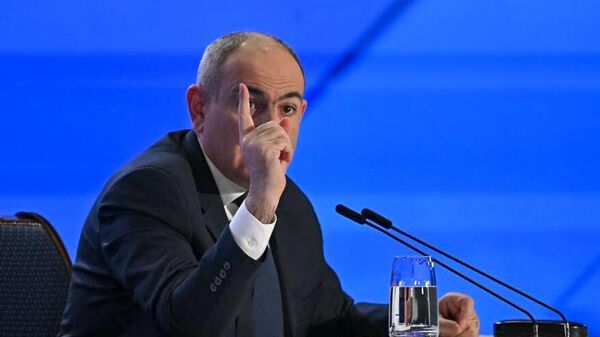 Премьер-мионистр Никол Пашинян во время пресс-конференции (31 января 2025). Еревaн - Sputnik Արմենիա