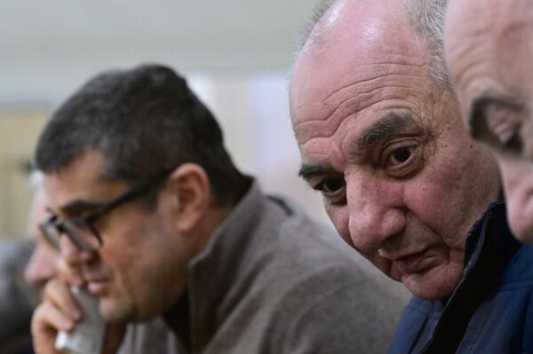 Судебное заседание над армянским военно-политическим руководством Нагорного Карабаха (20 февраля 2025). Баку - Sputnik Армения