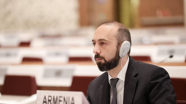 Министр иностранных дел Арарат Мирзоян на заседании высокого уровня Конференции по разоружению (25 февраля 2025). Женева - Sputnik Армения