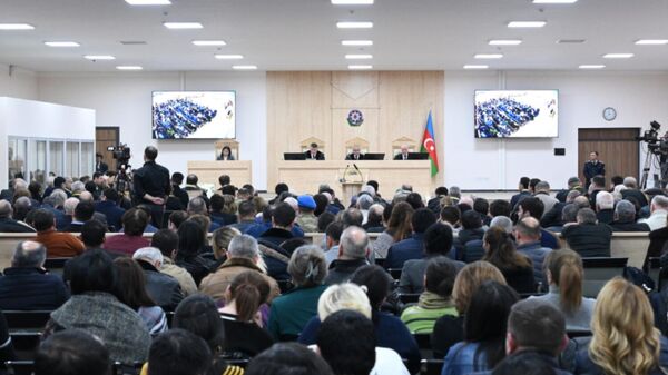 Судебное заседание над армянским военно-политическим руководством Нагорного Карабаха (27 февраля 2025). Баку - Sputnik Արմենիա