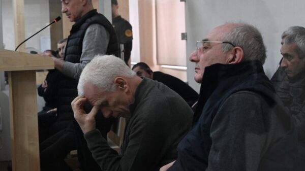 Судебное заседание над армянским военно-политическим руководством Нагорного Карабаха (27 февраля 2025). Баку - Sputnik Армения