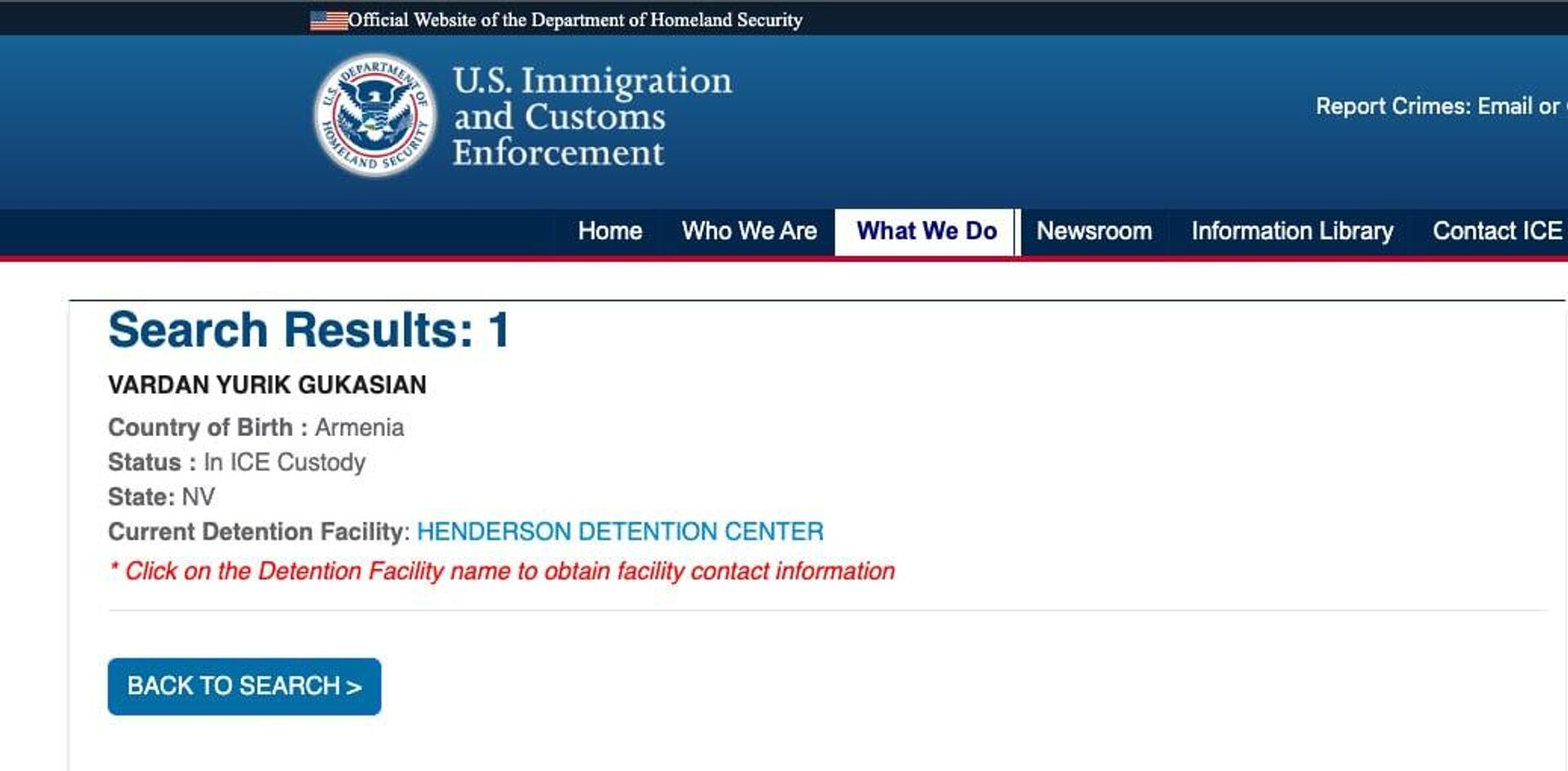 Вардан Гукасян находится в Лас-Вегасе в изоляторе Henderson detention center - Sputnik Армения, 1920, 28.02.2025