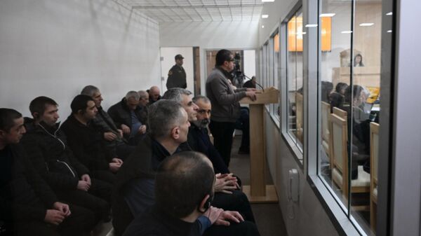 Судебное заседание над армянским военно-политическим руководством Нагорного Карабаха (3 марта 2025). Баку - Sputnik Армения