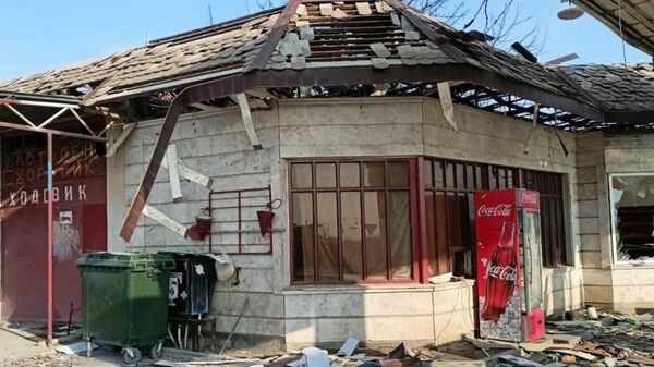Последствия взрыва на автозаправочной станции близ села Айгаван (4 марта 2025). Арарат - Sputnik Армения