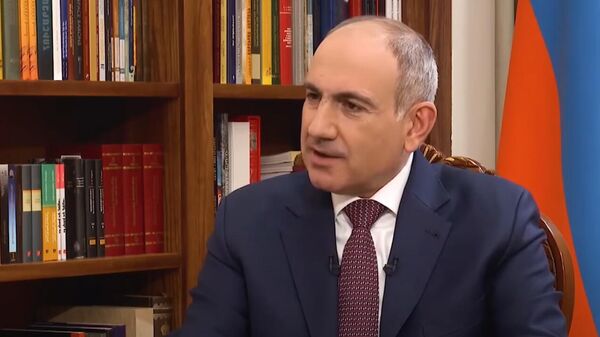 Премьер-министр Никол Пашинян дает интервью иранскому государственному телевидению (4 марта 2025). Ереван - Sputnik Армения