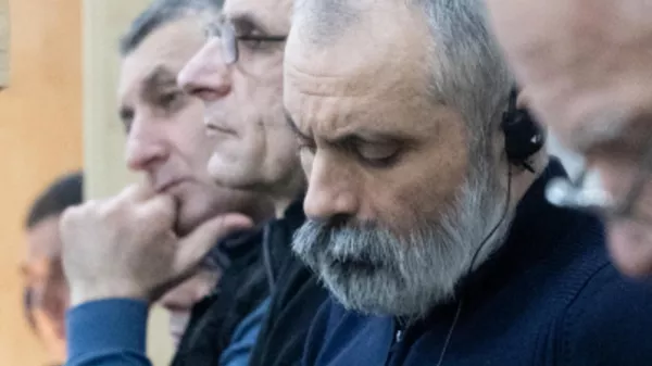 Судебное заседание над армянским военно-политическим руководством Нагорного Карабаха (6 марта 2025). Баку - Sputnik Армения