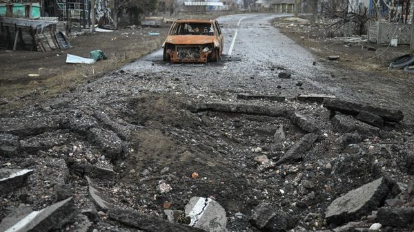Деревня Русская Конопелька в Суджанском районе Курской области, освобожденная российскими Вооруженными силами от подразделений ВСУ, Россия - Sputnik Армения