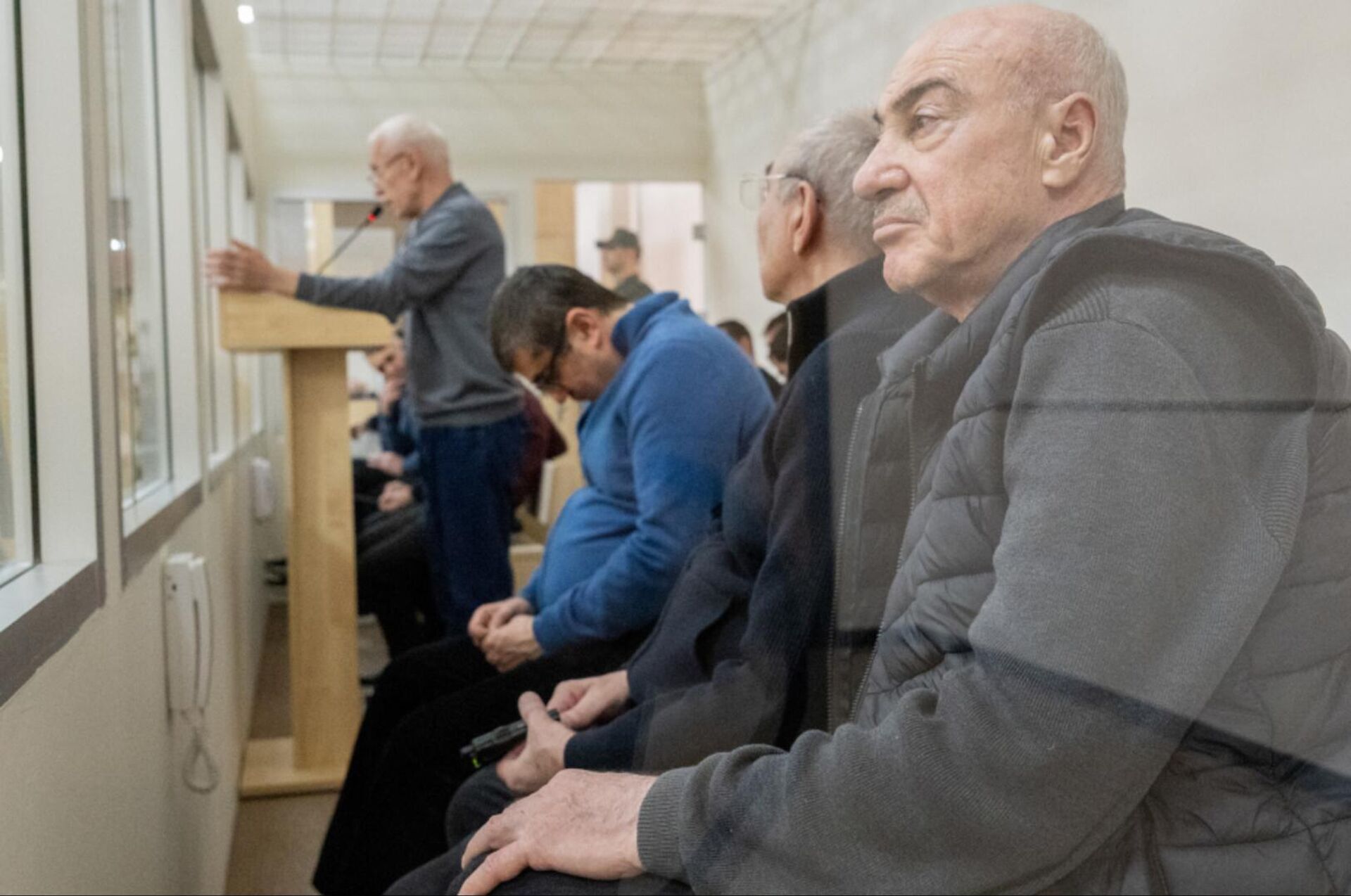 Судебное заседание над армянским военно-политическим руководством Нагорного Карабаха (13 марта 2025). Баку - Sputnik Արմենիա, 1920, 13.03.2025