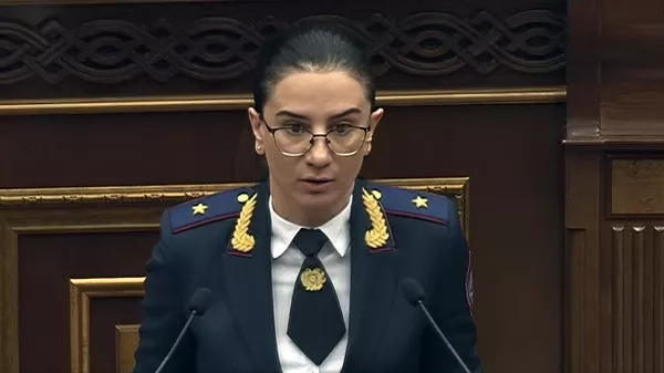 Генпрокурор Анна Вардапетян на очередном заседании НС (27 марта 2025). Еревaн - Sputnik Армения
