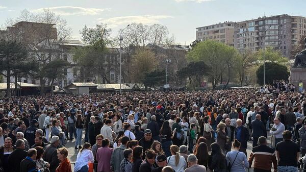 Արցախցիների բողոքի ակցիան - Sputnik Արմենիա