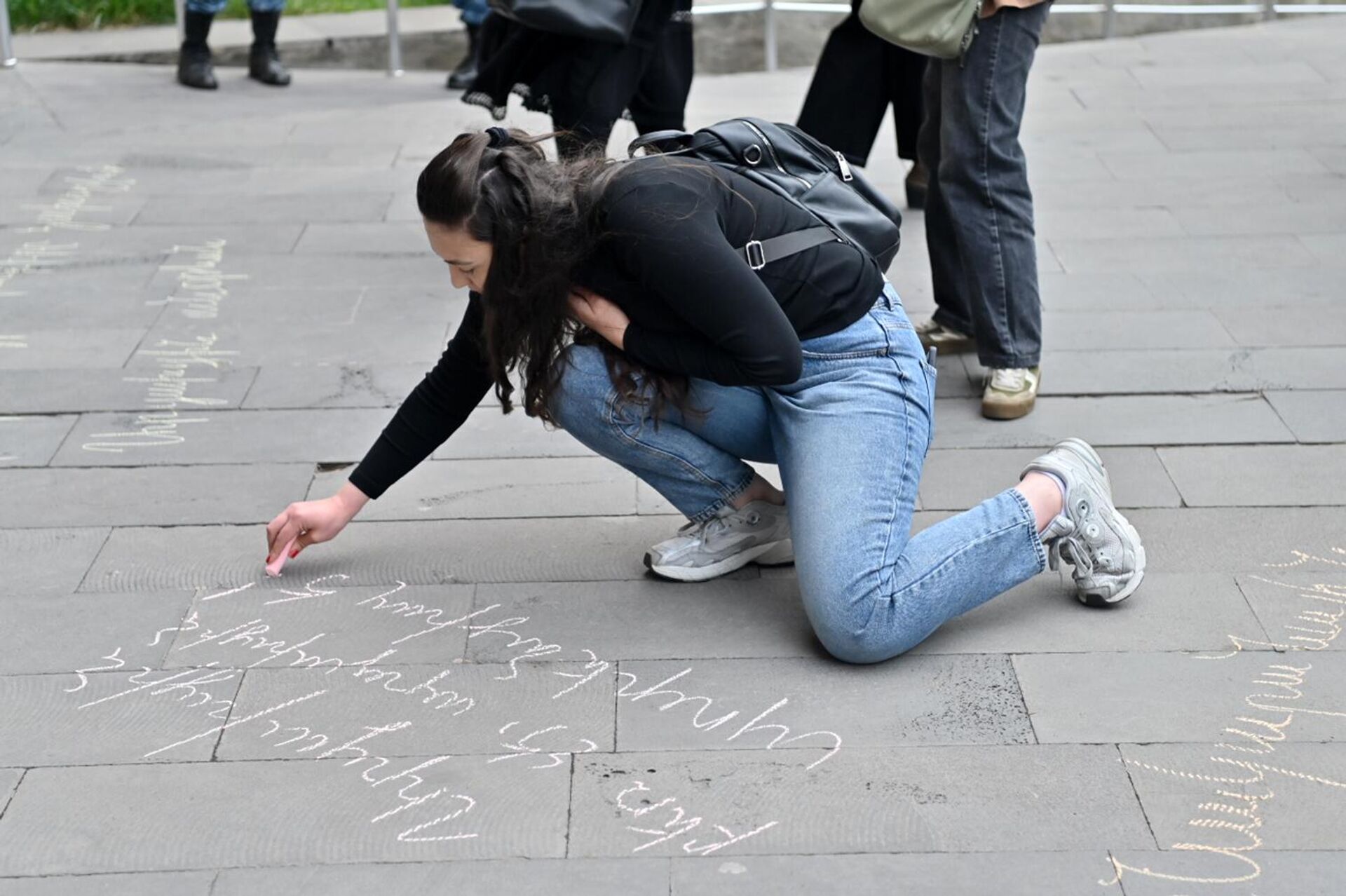 Акция протеста вынужденных переселенцев из Арцаха (31 марта 2025). Еревaн Акция протеста вынужденных переселенцев из Арцаха (31 марта 2025). Еревaн - Sputnik Армения, 1920, 31.03.2025