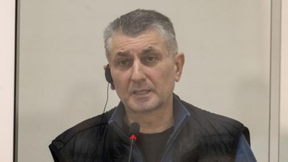 Давид Манукян во время суда (4 апреля 2025). Баку