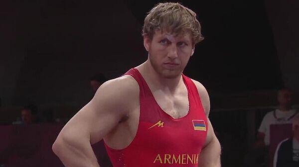 Артур Алексанян на Чемпионате Европы по греко-римской борьбе (12 апреля 2025). Братислава - Sputnik Армения