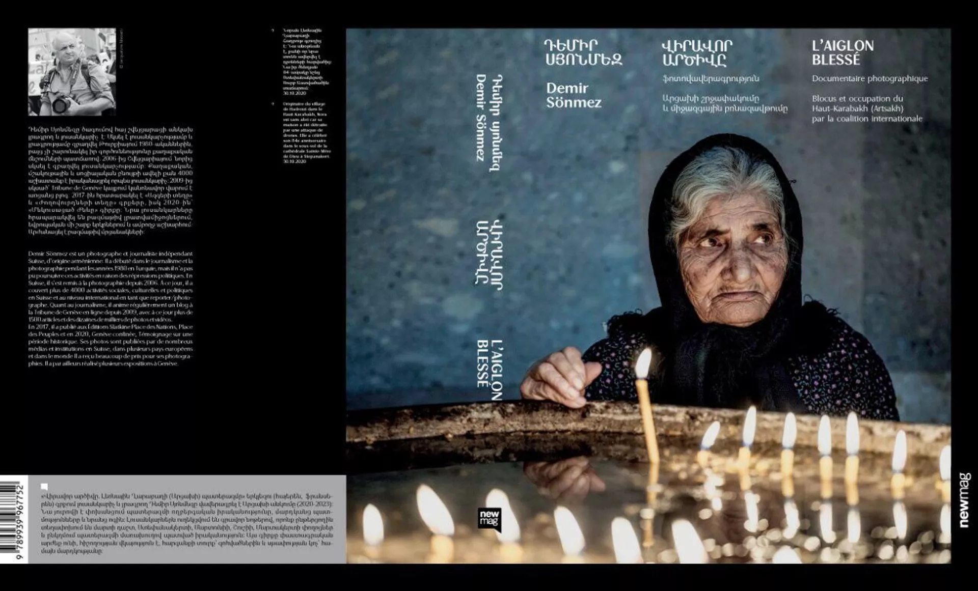 Обложка книги lAiglon Blessé (Раненый орел) швейцарско-курдского фотографа Демира Сонмеза с его снимками из Карабаха - Sputnik Армения, 1920, 24.04.2025