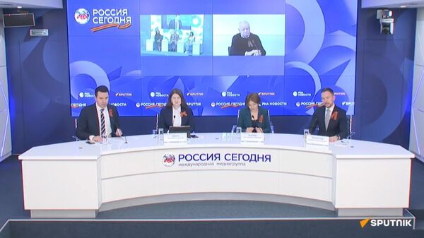 Маргарита Симоньян и Дмитрий Киселев выступили на пресс-конференции, посвященной старту акции Георгиевская лентоакции  - Sputnik Արմենիա