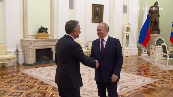 Кремль опубликовал видео начала переговоров Путина и Уиткоффа  - Sputnik Армения