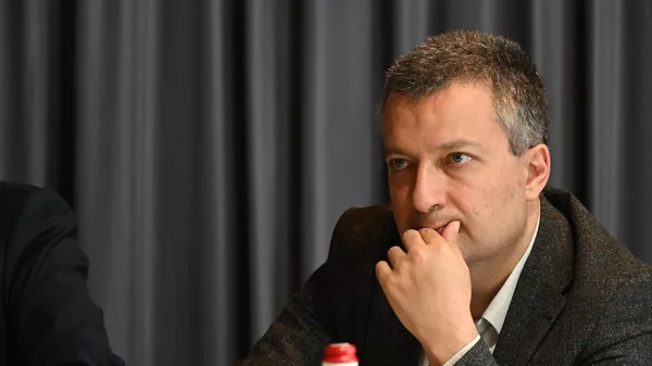 Политолог, научный сотрудник APRI Armenia Бениамин Погосян во время международного круглого стола Диалог России и США и возможные последствия для евразийской безопасности и Южного Кавказа (3 мая 2025). Еревaн - Sputnik Армения