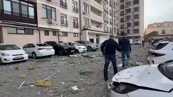 Նովոռոսիյսկում բնակելի շենքի վրա Ուկրաինայի զինված ուժերի հարձակման հետևանքները - Sputnik Արմենիա