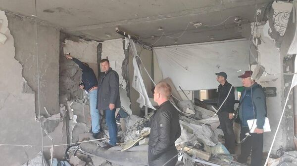 Последствия ночной атаки беспилотников ВСУ Украины (3 мая 2025). Новороссийск - Sputnik Армения