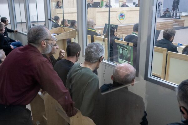 Судебное заседание над армянским военно-политическим руководством Нагорного Карабаха (5 мая 2025). Баку - Sputnik Армения