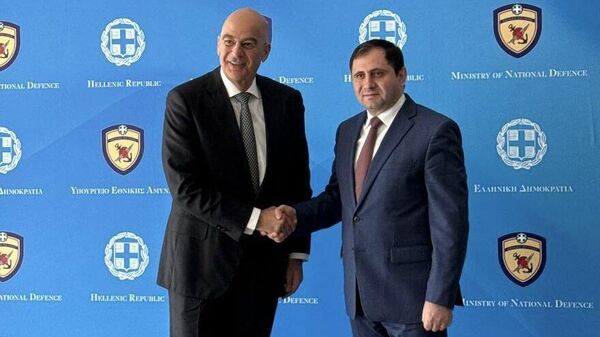 Սուրեն Պապիկյանը հանդիպել է Հունաստանի ազգային պաշտպանության նախարար Նիկոս Դենդիասի հետ: - Sputnik Արմենիա