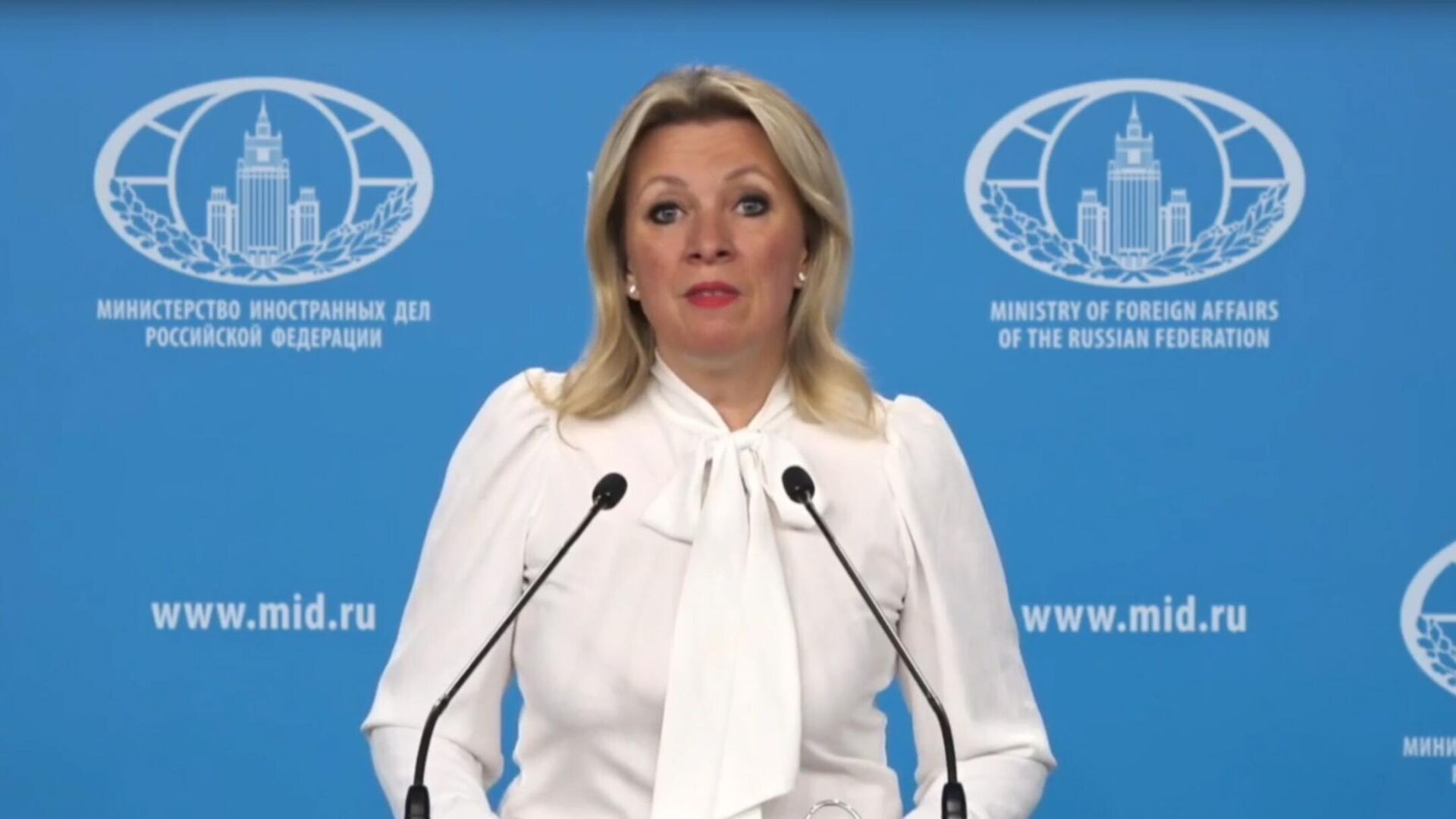 Официальный представитель МИД России Мария Захарова проводит еженедельный брифинг (15 мая 2025). Москва Официальный представитель МИД России Мария Захарова проводит еженедельный брифинг (15 мая 2025). Москва - Sputnik Армения, 1920, 15.05.2025