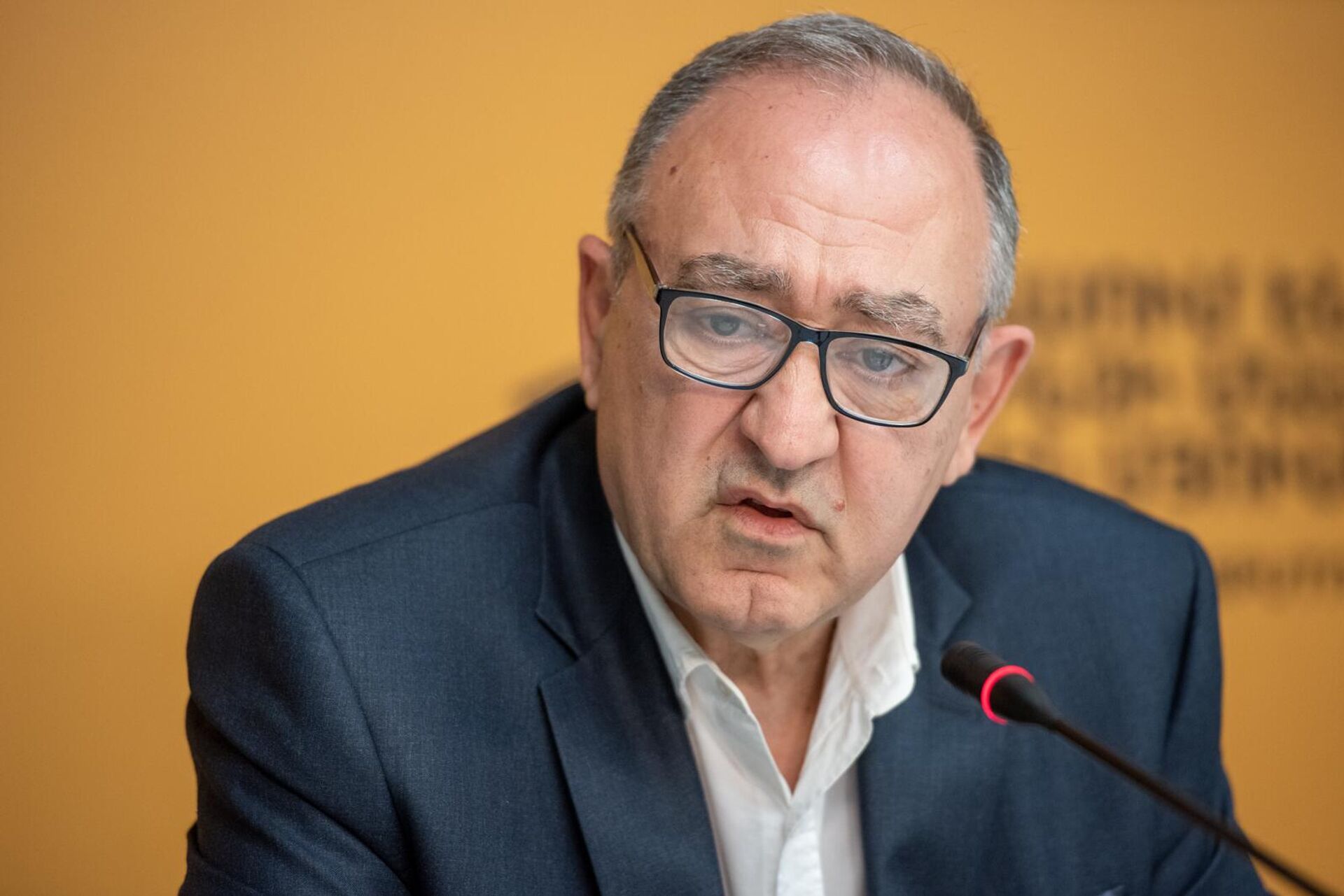 Доктор исторических наук, автор книги Участие армян в Великой Отечественной войне Степан Степанянц во время пресс-конференции (16 мая 2025). Еревaн - Sputnik Արմենիա, 1920, 10.08.2025