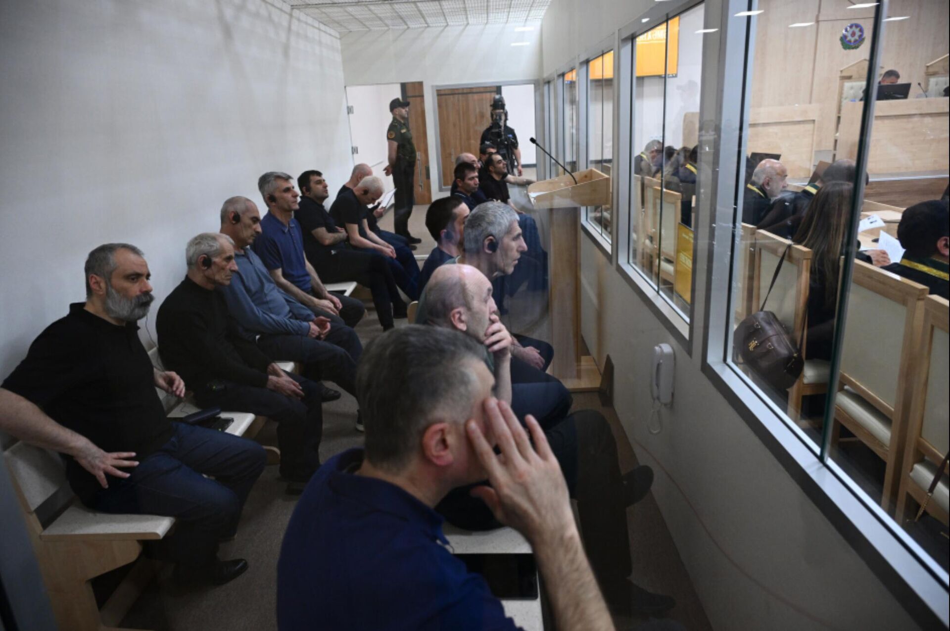 Судебное заседание над армянским военно-политическим руководством Нагорного Карабаха (29 мая 2025). Баку - Sputnik Արմենիա, 1920, 29.05.2025