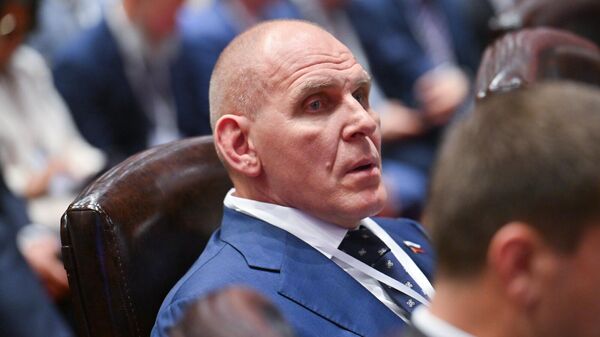 Александр Карелин на десятом Российско-армянском межрегиональном форуме (6 июня 2025). Еревaн - Sputnik Армения