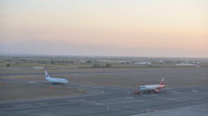 Самолеты в аэропорту Звартноц