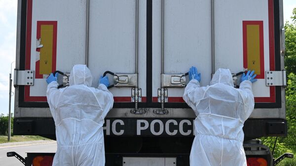 Рефрижераторы с телами военнослужащих ВСУ - Sputnik Армения