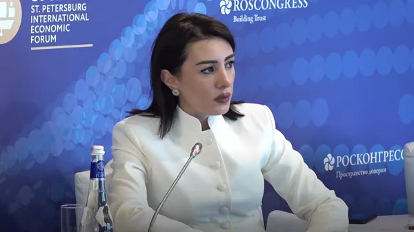 Гоар Барсегян на панельной сессии ПМЭФ (20 июня 2025). Санкт-Петербург - Sputnik Армения