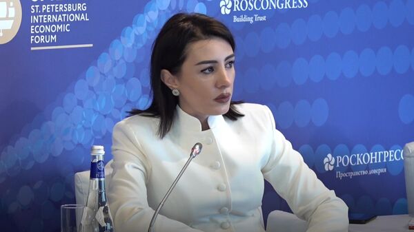 Гоар Барсегян на панельной сессии ПМЭФ (20 июня 2025). Санкт-Петербург - Sputnik Армения