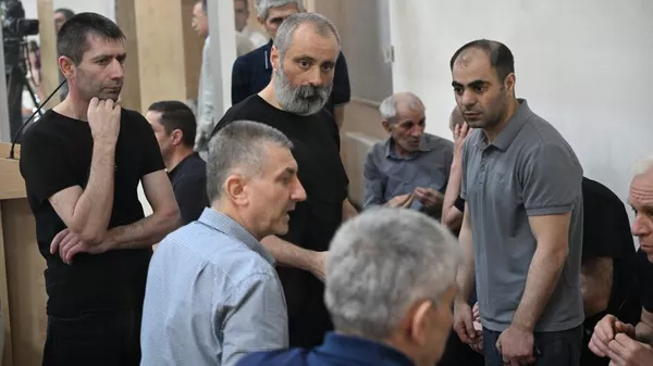 Судебное заседание над армянским военно-политическим руководством Нагорного Карабаха (21 июня 2025). Баку - Sputnik Армения