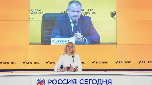 Пресс-конференция министра по конкуренции и антимонопольному регулированию Евразийской экономической комиссии Максима Ермоловича в формате видеомоста (24 июня 2025). Москвa - Sputnik Армения