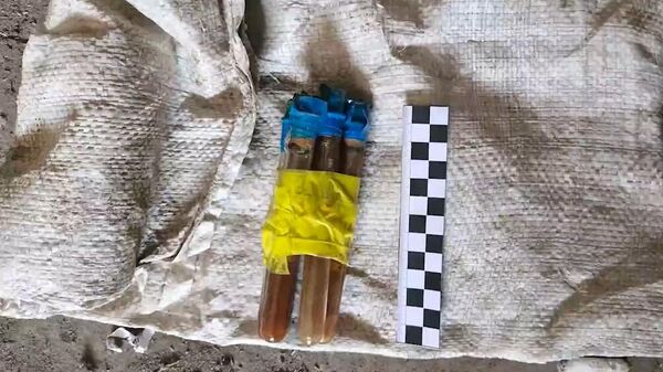 ФСБ показала на видео обнаруженный в ДНР схрон ВСУ с боеприпасами с хлорпикрином - Sputnik Արմենիա