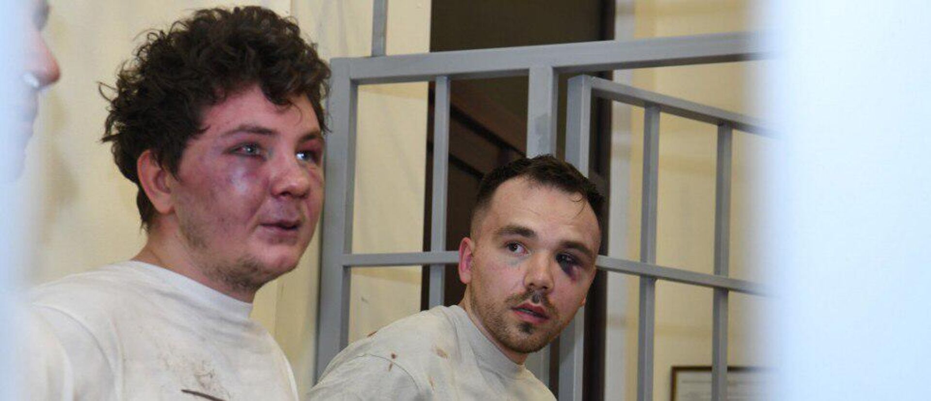 Задержанные в Азербайджане россияне в зале суда (1 июля 2025). Баку - Sputnik Արմենիա, 1920, 01.07.2025
