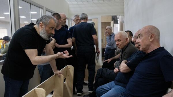 Судебное заседание над армянским военно-политическим руководством Нагорного Карабаха (11 июля 2025). Баку - Sputnik Армения