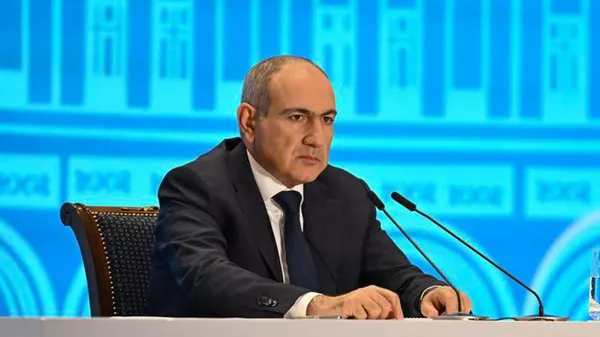 Премьер-министр Никол Пашинян дает пресс-конференцию (16 июля 2025). Еревaн - Sputnik Армения