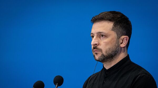 Президент Украины Владимир Зеленский на пресс-конференции (10 июля 2025). Рим - Sputnik Армения