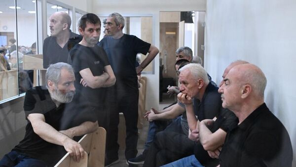 Судебное заседание над армянским военно-политическим руководством Нагорного Карабаха (1 августа 2025). Баку - Sputnik Армения