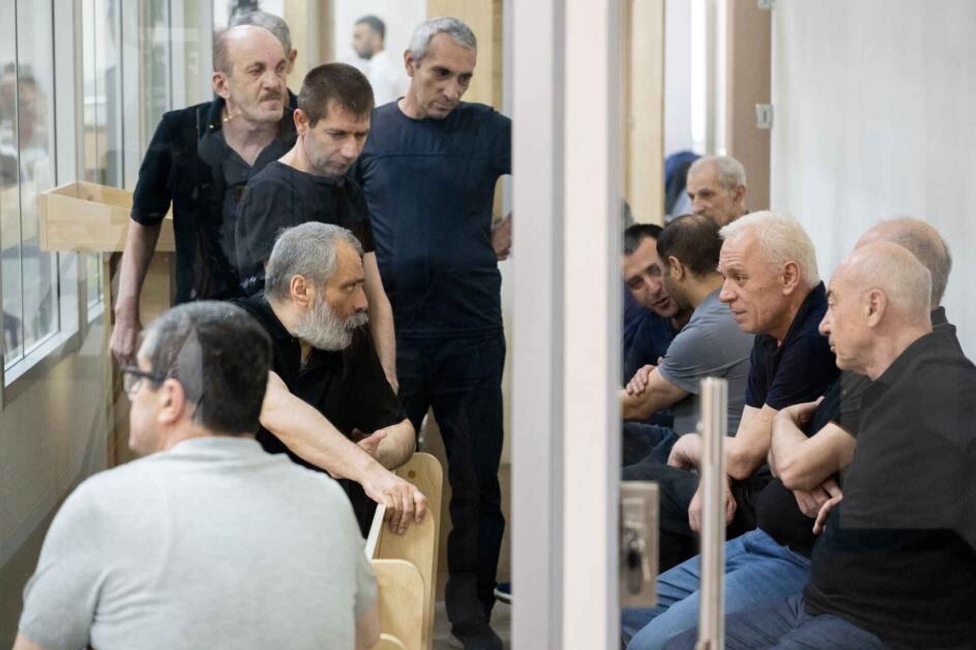 Судебное заседание над армянским военно-политическим руководством Нагорного Карабаха (1 августа 2025). Баку - Sputnik Արմենիա, 1920, 01.08.2025