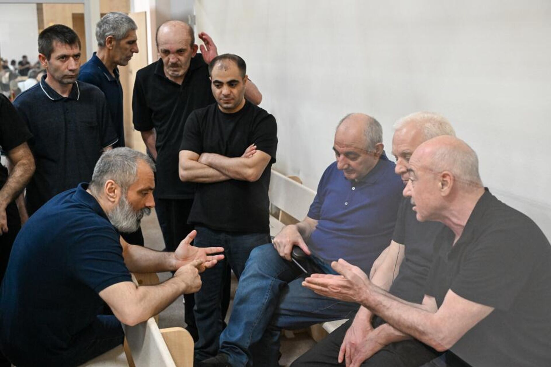 Судебное заседание над армянским военно-политическим руководством Нагорного Карабаха (8 августа 2025). Баку - Sputnik Արմենիա, 1920, 08.08.2025