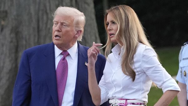 Президент США Дональд Трамп и первая леди Мелания Трамп - Sputnik Армения