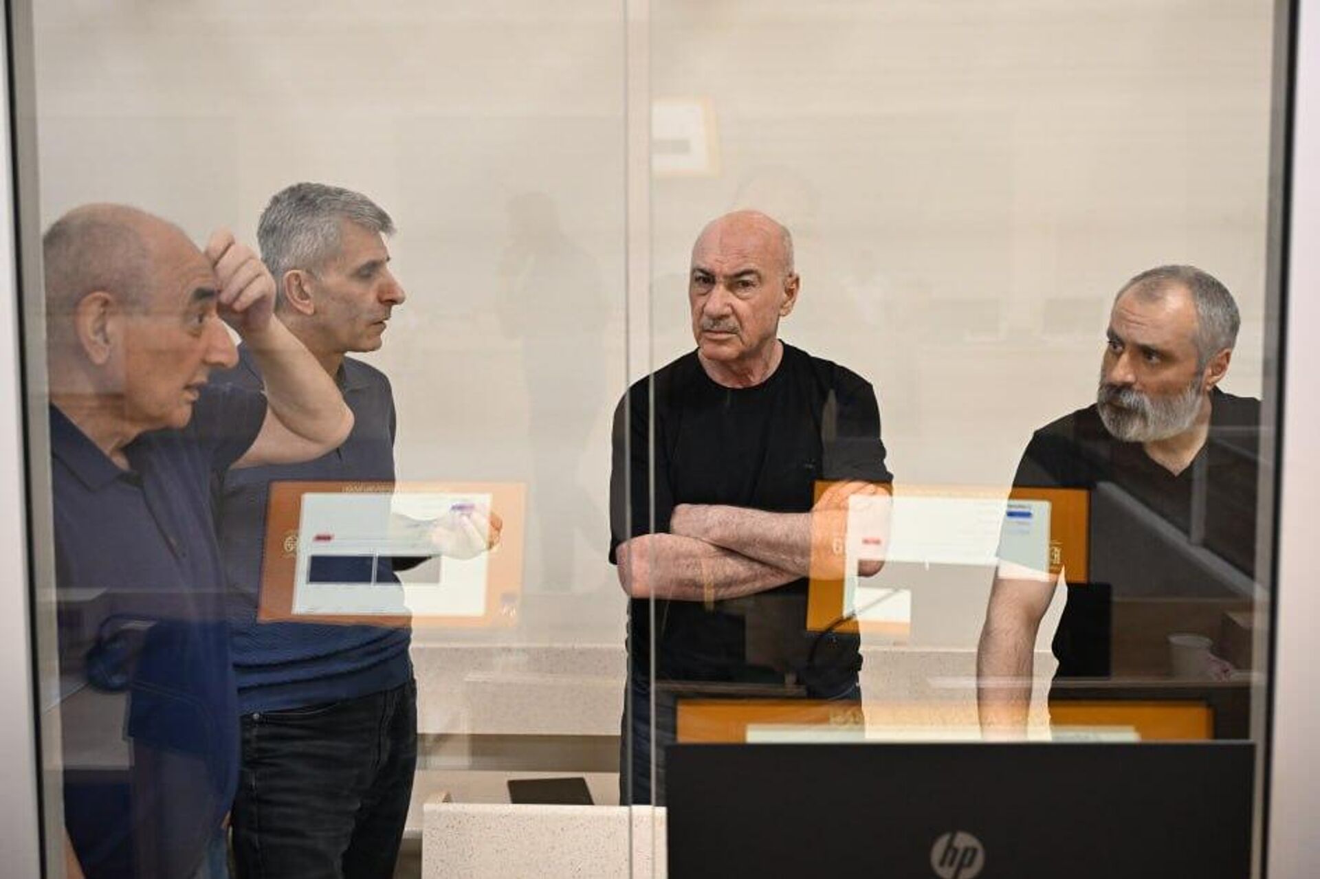 Судебное заседание над армянским военно-политическим руководством Нагорного Карабаха (14 августа 2025). Баку - Sputnik Արմենիա, 1920, 14.08.2025