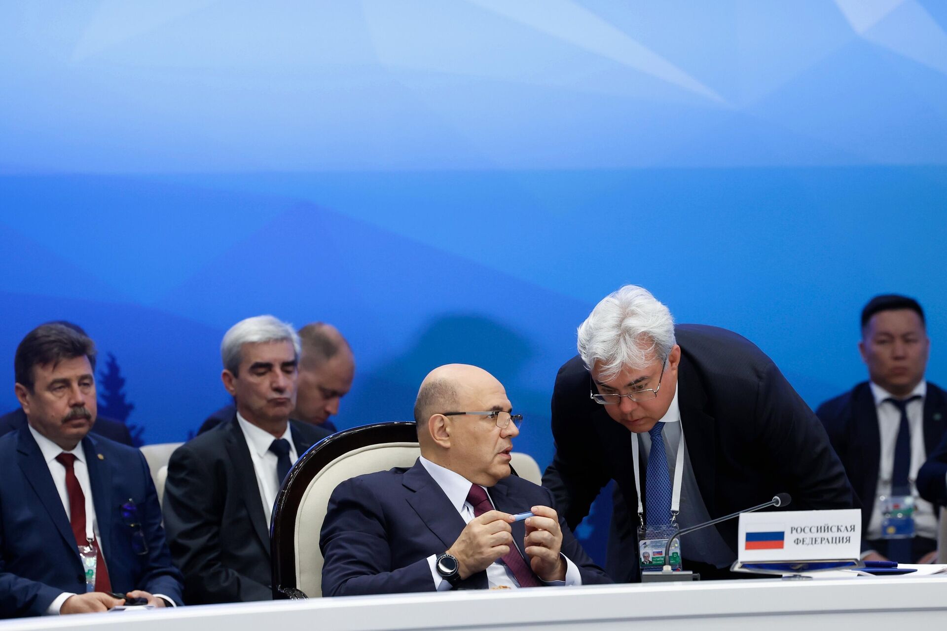 Премьер-министр РФ Михаил Мишустин на заседании межправсовета ЕАЭС (15 августа 2025). Чолпон-Ата - Sputnik Արմենիա, 1920, 15.08.2025