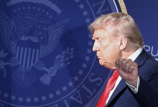 ԱՄՆ նախագահ Դոնալդ Թրամփը ՌԴ նախագահի հետ համատեղ մամուլի ասուլիսից հետո - Sputnik Արմենիա