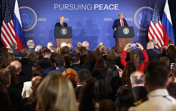 ՌԴ նախագահ Վլադիմիր Պուտինի ու ԱՄՆ նախագահ Դոնալդ Թրամփի համատեղ մամուլի ասուլիսը - Sputnik Արմենիա