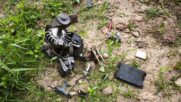 Обломки украинского БПЛА. Архивное фото - Sputnik Армения